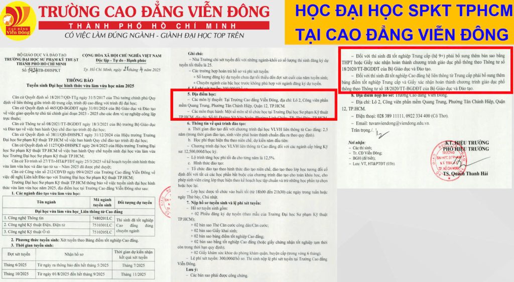 Tuyển sinh Đại học (VHVL), Cao đẳng chính quy 2025 (Giảm 50-60% học phí theo NĐ81 và 97)