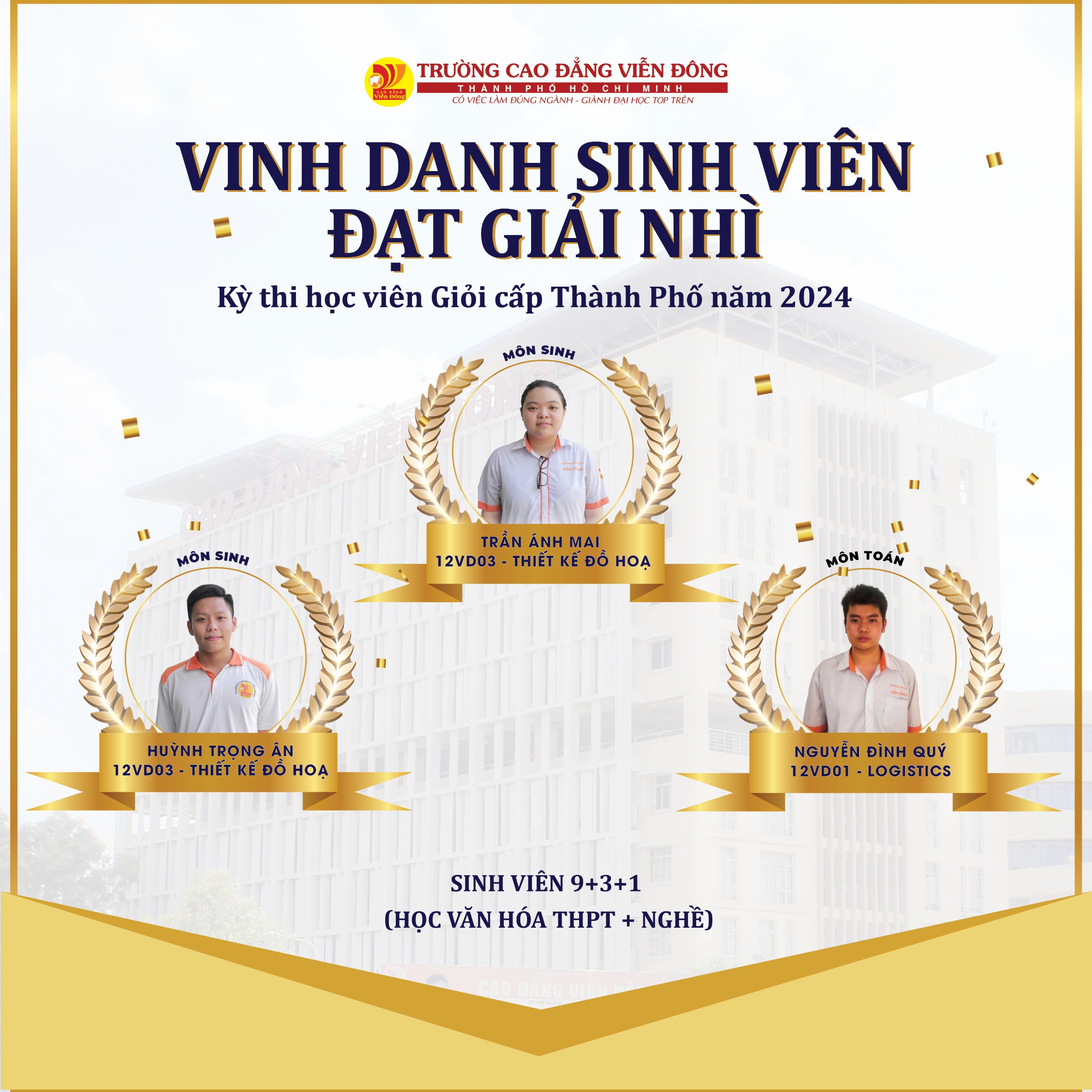 Tuyển sinh Cao đẳng 9+3+1 dành cho học sinh tốt nghiệp THCS (gồm 2 giai đoạn TC+CĐ) năm 2025