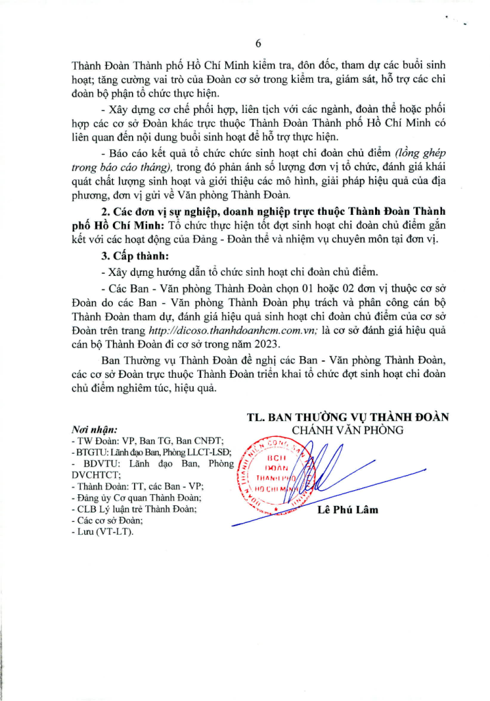 HD tổ chức sinh hoạt chi đoàn chủ điểm tháng 9, 10 năm 2023, chủ đề “Tôi yêu Tổ quốc tôi”