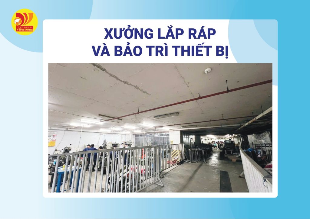 Hình ảnh trang thiết bị, phòng thực hành tại CĐ Viễn Đông