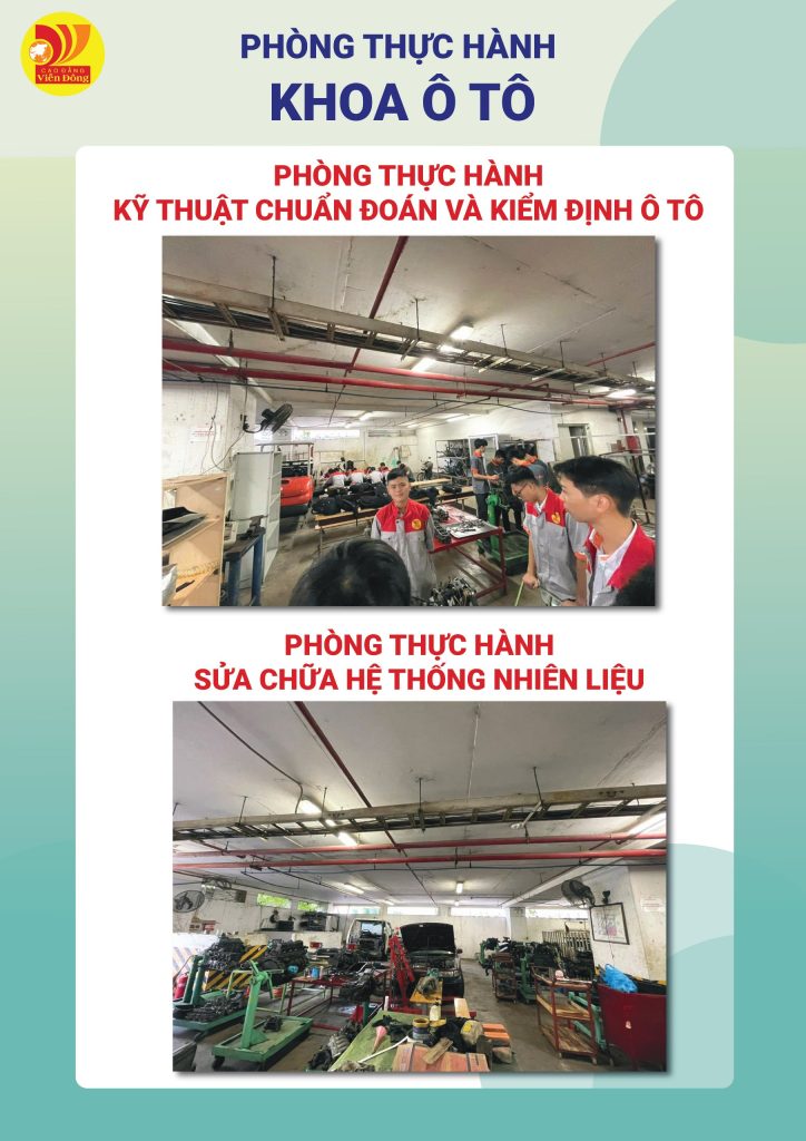 Hình ảnh trang thiết bị, phòng thực hành tại CĐ Viễn Đông