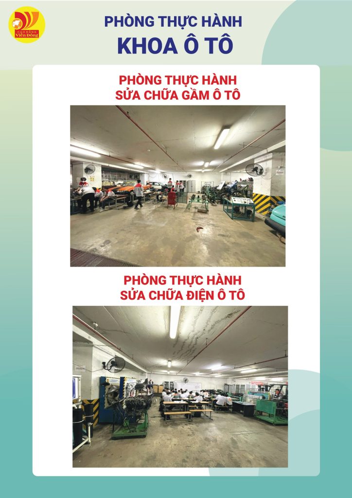Hình ảnh trang thiết bị, phòng thực hành tại CĐ Viễn Đông