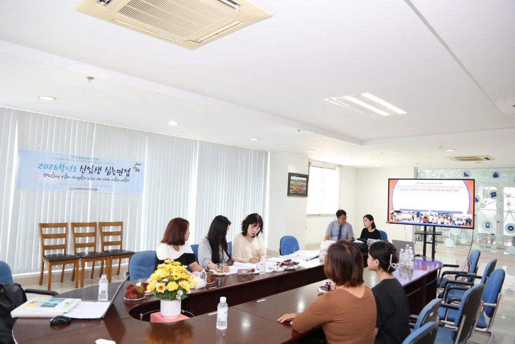 Phỏng vấn đợt 1 – chương trình học bổng hệ THPT song song với nghề tại Hàn Quốc năm 2025