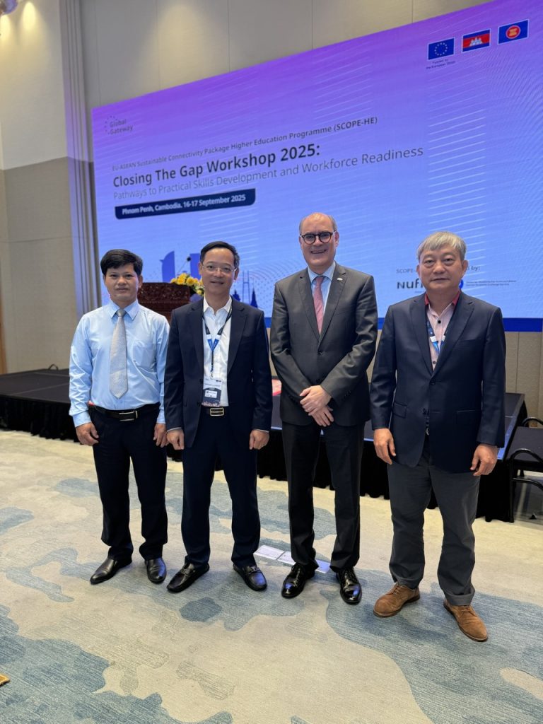 ビエンドン短期大学は、カンボジア・プノンペンで開催されたEU–ASEAN職業教育会議に参加しました。