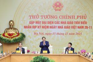 Prime Minister Meets with Representatives of Outstanding Teachers on Vietnamese Teachers’ Day, November 20