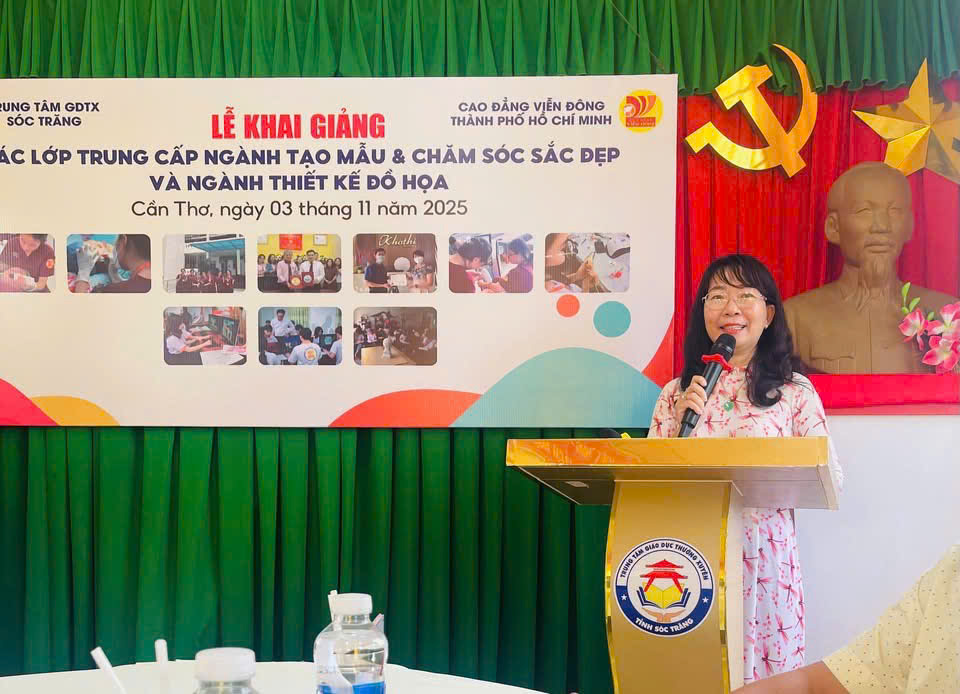 Cao đẳng Viễn Đông & GDTX Sóc Trăng: Khai giảng các lớp Trung cấp ngành Tạo mẫu & Chăm sóc sắc đẹp và ngành Thiết kế đồ họa tại Sóc Trăng – Bước khởi đầu cho hành trình chạm tới ước mơ