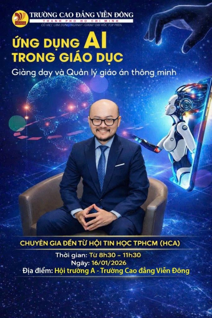 Vien Dong College Organizes Training Program: “Applying AI to Enhance Work Performance and Education”