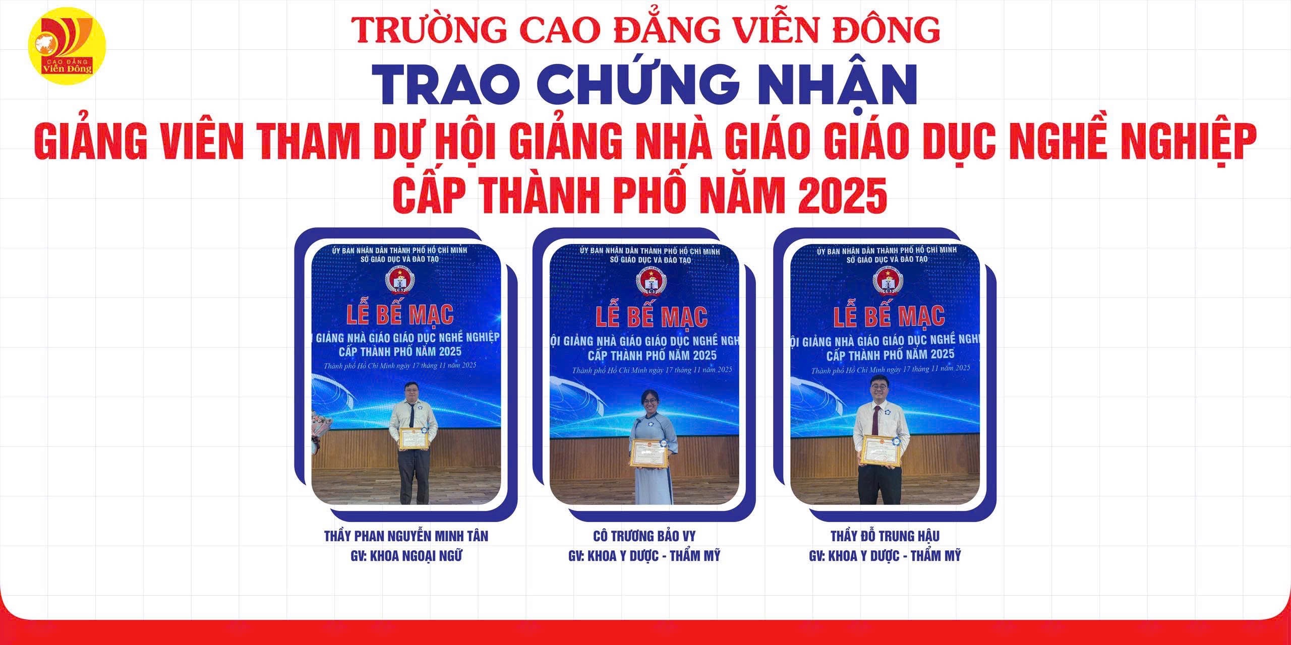 Vinh danh Nhà giáo GDNN dạy giỏi cấp thành phố 2025