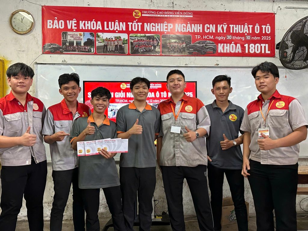 Vinh danh sinh viên đạt thành tích trong Hội thi kỹ năng nghề ngành Công nghệ kỹ thuật Ô tô 2025