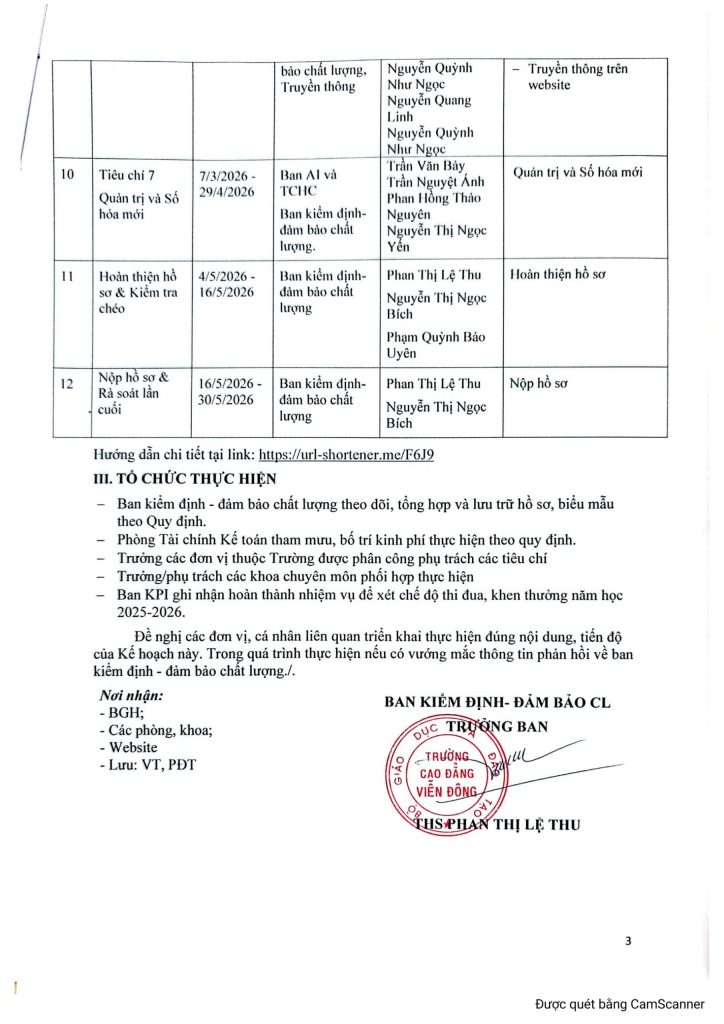 Kế hoạch Triển khai tham gia BXH UI GreenMetric World University Rankings 2026