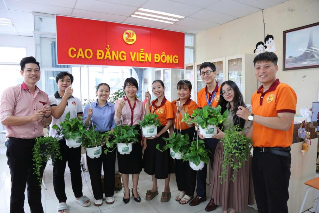 Cao đẳng Viễn Đông phủ xanh khuôn viên, kiến tạo không gian học tập bền vững